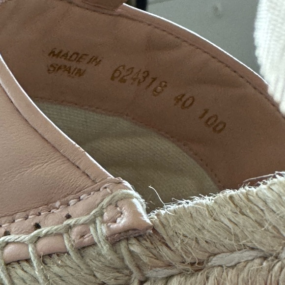 New Gucci Flat Pink Espadrilles Lace Up Marmont 40 - Picture 9 of 11